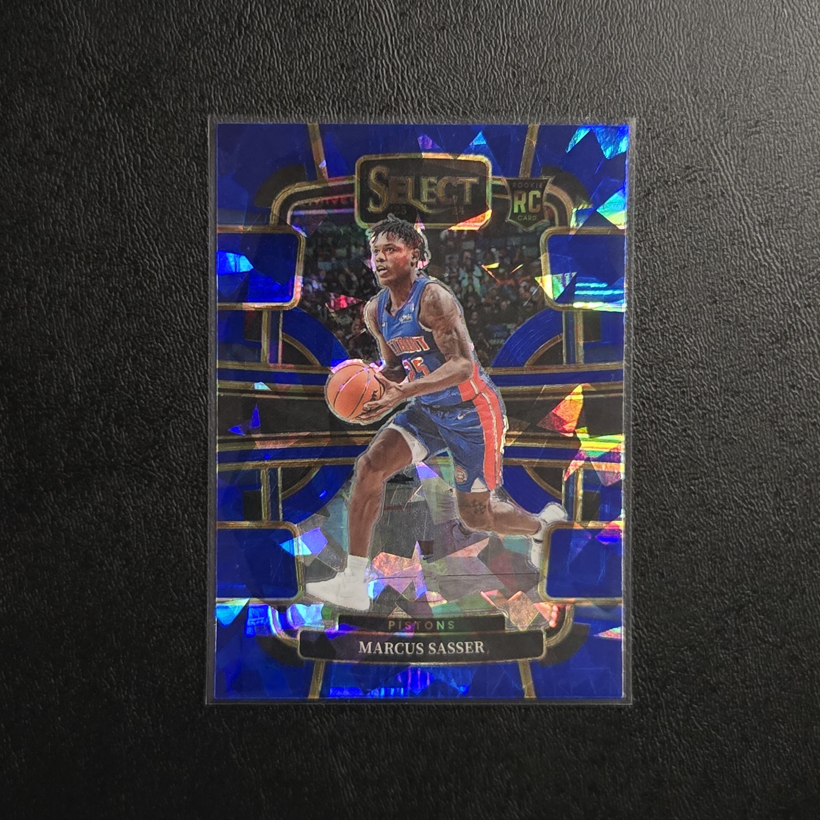 2023-24 Panini Select Marcus Sasser RC #70 Blue Cracked Ice Prizms