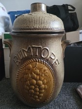 West Germany Rumtopf Lidded Jar Instructions Included 801-34 Vintage Retro
