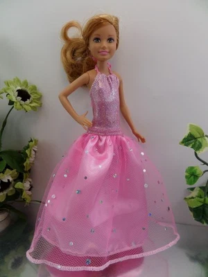 PETRAS SELBST ENTWORFENE & GENÄHTE KLEIDUNG 💙 Kleid Rosa 💙 Kleidung für Mode Puppen: Kinder ca 23cm, Stacie und ähnlich