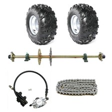 44" Rear Axle Kit Brake Hub 4 Stud Wheels Kit for ATV Golf Trike Quad Go Kart US