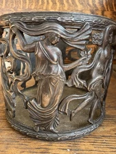 WMF Antique Dancing Nymphs Silver Plate Wine Bottle Coaster Art Nouveau C 1903
