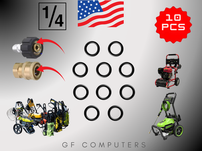 #ad 1 4 Inch Pressure Washer Quick Connect O Rings EPDM 10 Pack $7.98