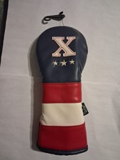 Maxfli Vintage Collection Red White and Blue Hybrid X Golf Club Headcover