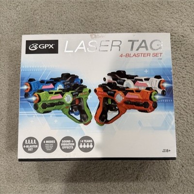 GPX Laser Tag 4-Blaster Set Electronic Toy, 4 Modes, Sound Effects, Ages 8+