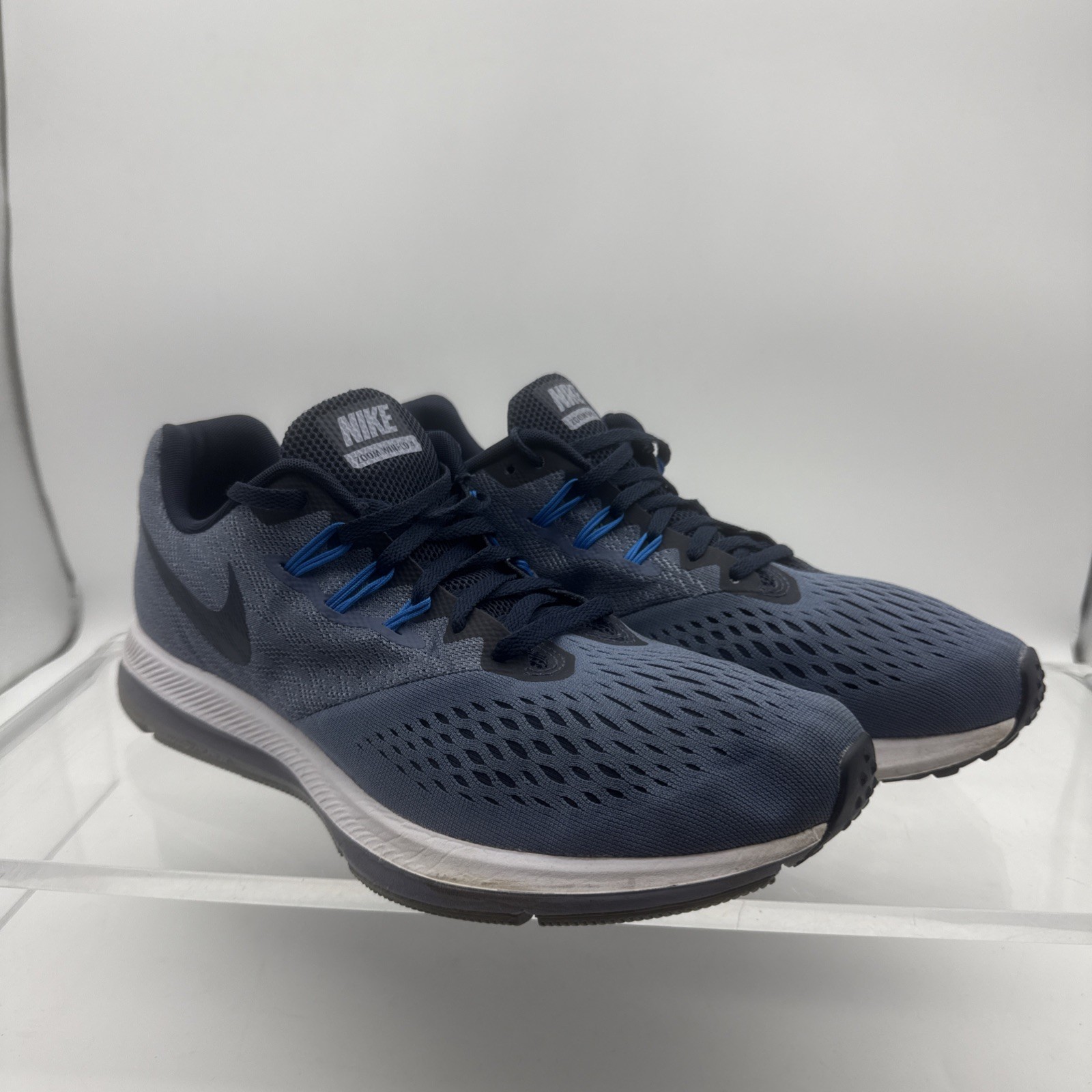 Nike Zoom Winflo 4 Mens Running Shoes Gray Size 10 898466-403