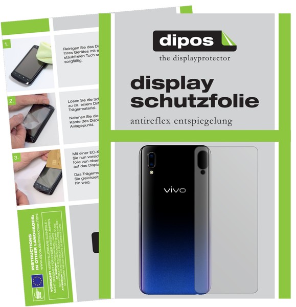 6X Schutzfolie FüR Vivo Y93S RüCkseite Matt Displayschutzfolie Display Schutz-image