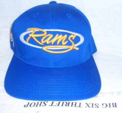 Script Caps Throwback Los Angeles Rams ANNCO NFL PRO MODEL VINTAGE Throwback Script Snapback ...