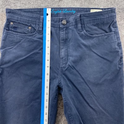 English Laundry Mens 32x30 Blue 