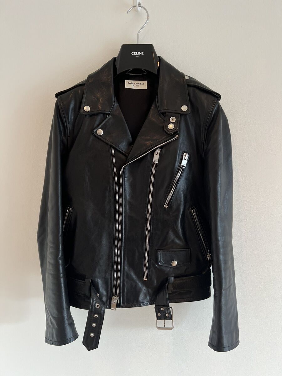 Saint Laurent Paris L17 Leather Jacket - Sz. 48 (M) - Hedi Saint Laurent Paris L17 Leather Jacket - Sz. 48 (M) - Hedi