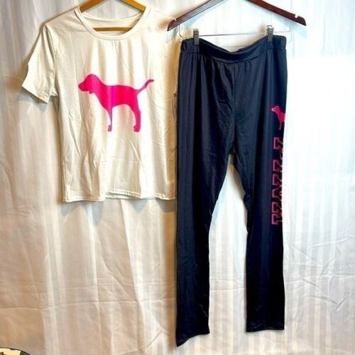 Sport Lounge 2 piece Set Outfit Short sleeve Jogger Set Size XL