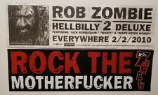 ROB ZOMBIE 2010 Hellbilly Deluxe 2 PROMO STICKER