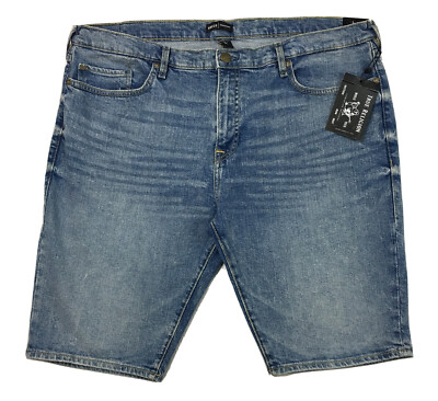 Men's True Religion Rocco Renegade Skinny Jean Shorts 42 NEW Blue
