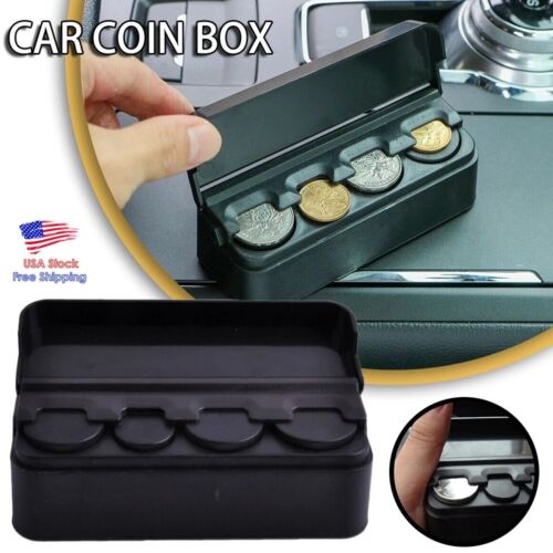 Boîte de rangement pour pièces de voiture gestionnaire de changement distributeur mini rangement portable noir - Photo 1 sur 12