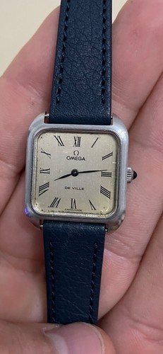 OMEGA DEVILLE TANK MODEL VERY RARE CAL 625 MECHANICAL WATCH 26MM ROMAN DIAL