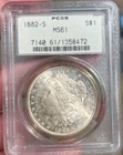1882-S Morgan Silver Dollar PCGS MS61 - Old Green Holder