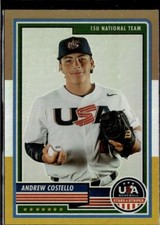 2023 Panini USA Stars & Stripes #24 Andrew Costello Bronze, Silver, & Gold