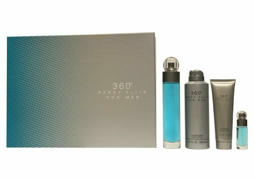 Perry Ellis 360 For Men Set 4 PCS 3425oz Eau de toilette68ozDeo3ozSGEL 11090₽