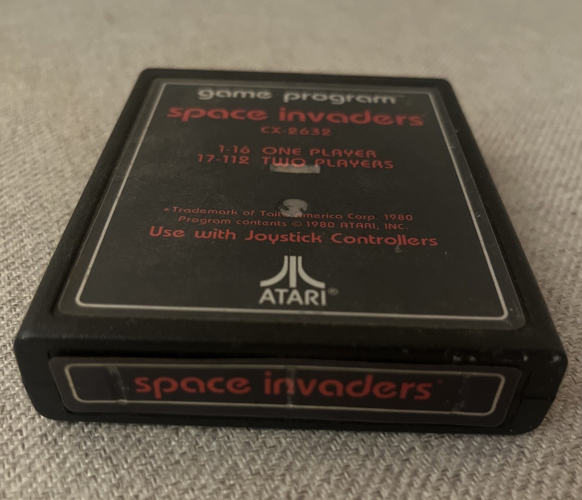 Space Invaders Atari CX-2632 (1980) Game Program Text Label