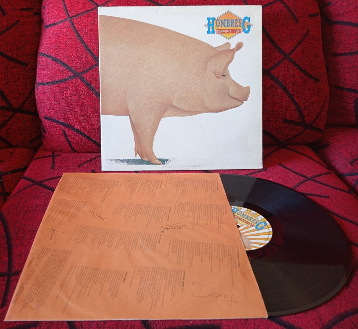 HOMBRES G ** Estamos Locos ... ¿O Qué? ** ORIGINAL 1987 Spain LP w 