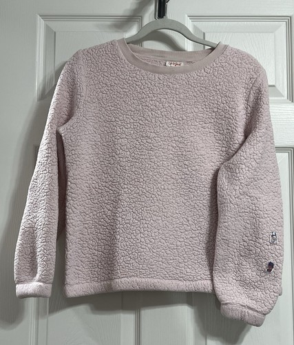 Target’s Cat & Jack Cozy Sherpa Sweatshirt in Pale Pink, Size Girls XL (14-16)