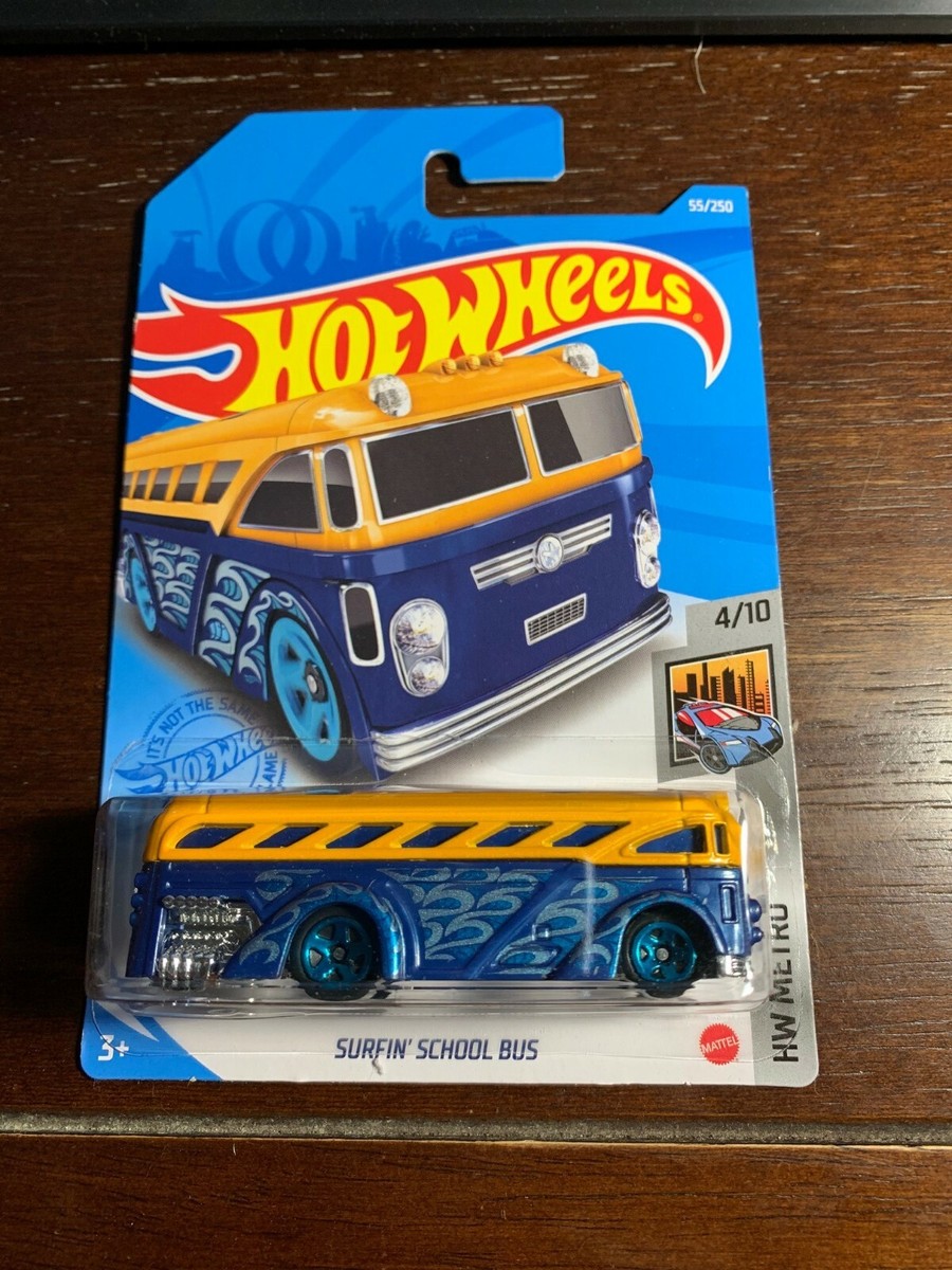 2020 Mattel Hot Wheels HW METRO 4/10 SURFIN' SCHOOL BUS #55/250