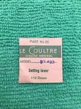Jaeger LeCoultre Setting Lever Cal. 9” 493 Part 443 25, NOS