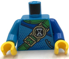 Lego New Dark Azure Minifigure Torso Robe Blue Shoulder Backpack School Piece