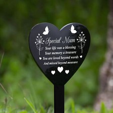 Graveside Remembrance Plaque For Mum Grave Marker Memorial Gifts Tribute 