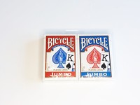 Bicycle Spielkarten Poker Karten Kartenspiel StandardgrößE 2 Decks Rot Blau