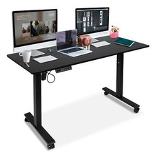 47 x 24 Inch Adjustable Height Standing Desk Computer Office Gaming Table Black