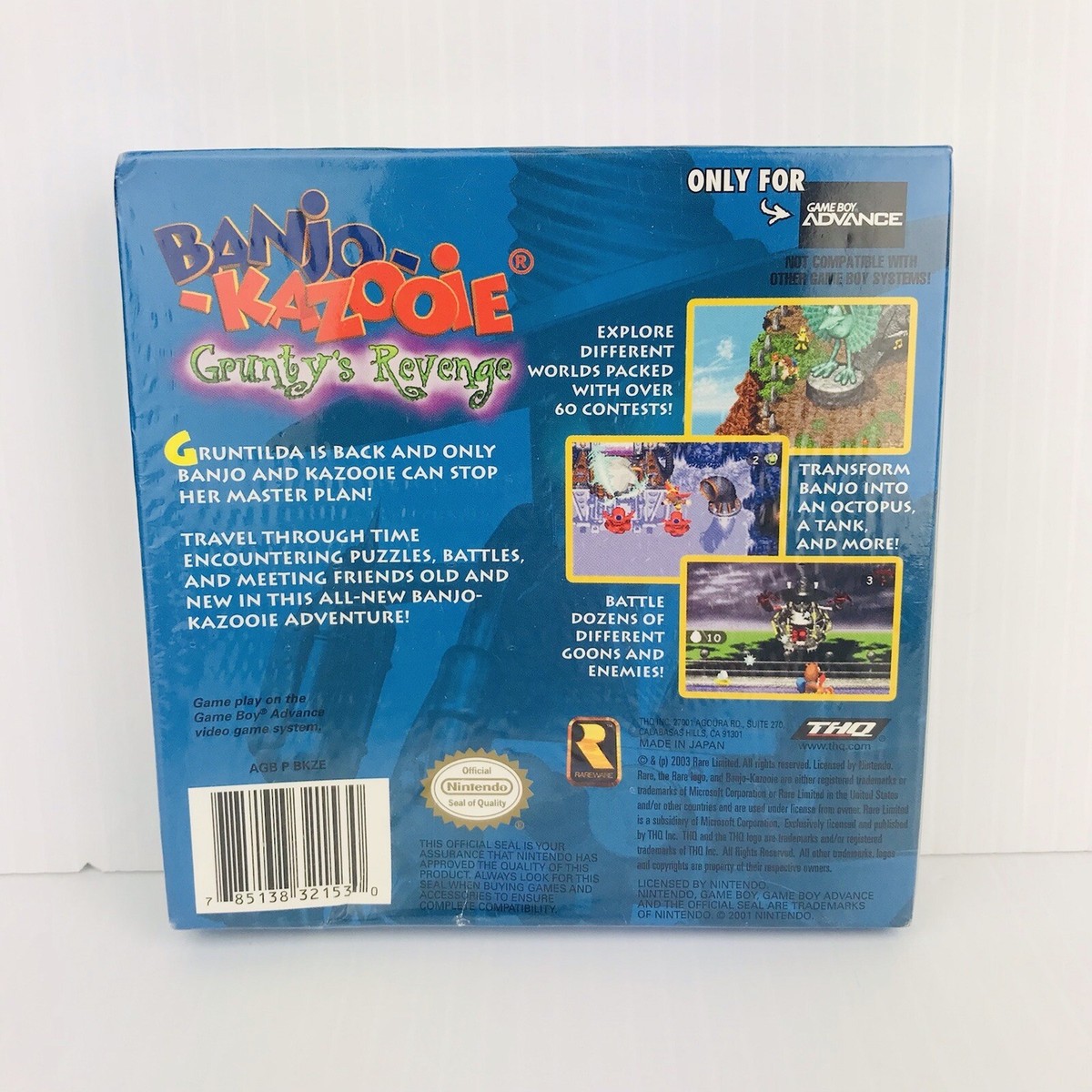 海外版 バンジョーとカズーイの大冒険 グランティの復讐　アドバンス gba Banjo-Kazooie: Grunty's Revenge (Nintendo Game Boy Advance, 2003
