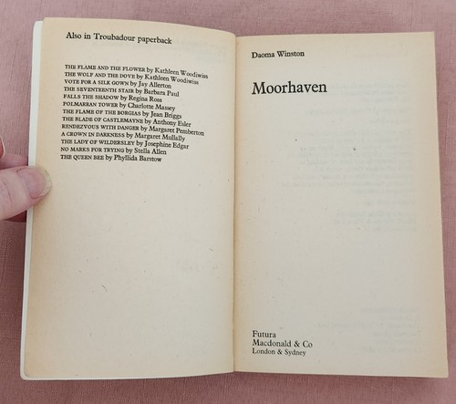 Moorhaven by Daoma Winston, Paperback, 1982 - Picture 3 of 13