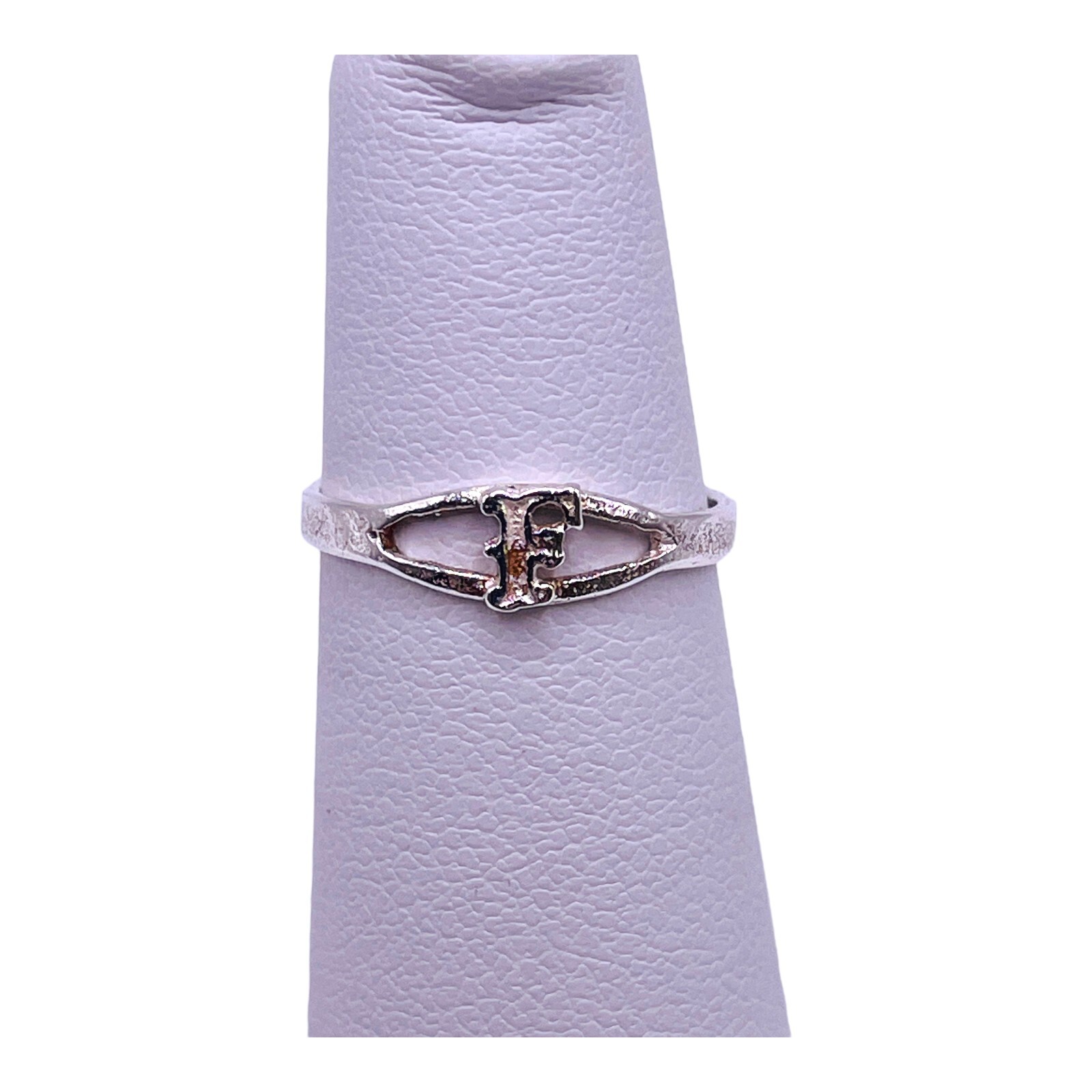 Initial Letter F Ring 925 Solid Sterling Silver P… - image 4