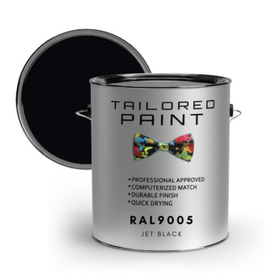 RAL9005 TIEFSCHWARZ matt uPVC Fenster & Tür 1K Pinsel oder Spray On