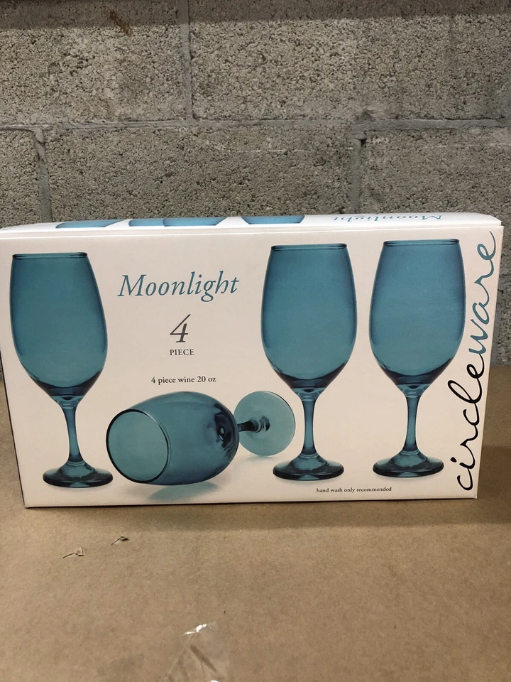 Circleware luar 4 peças vinho 20 oz feito na Colômbia azul ou vermelho decoração moderna - Imagem 3 de 4