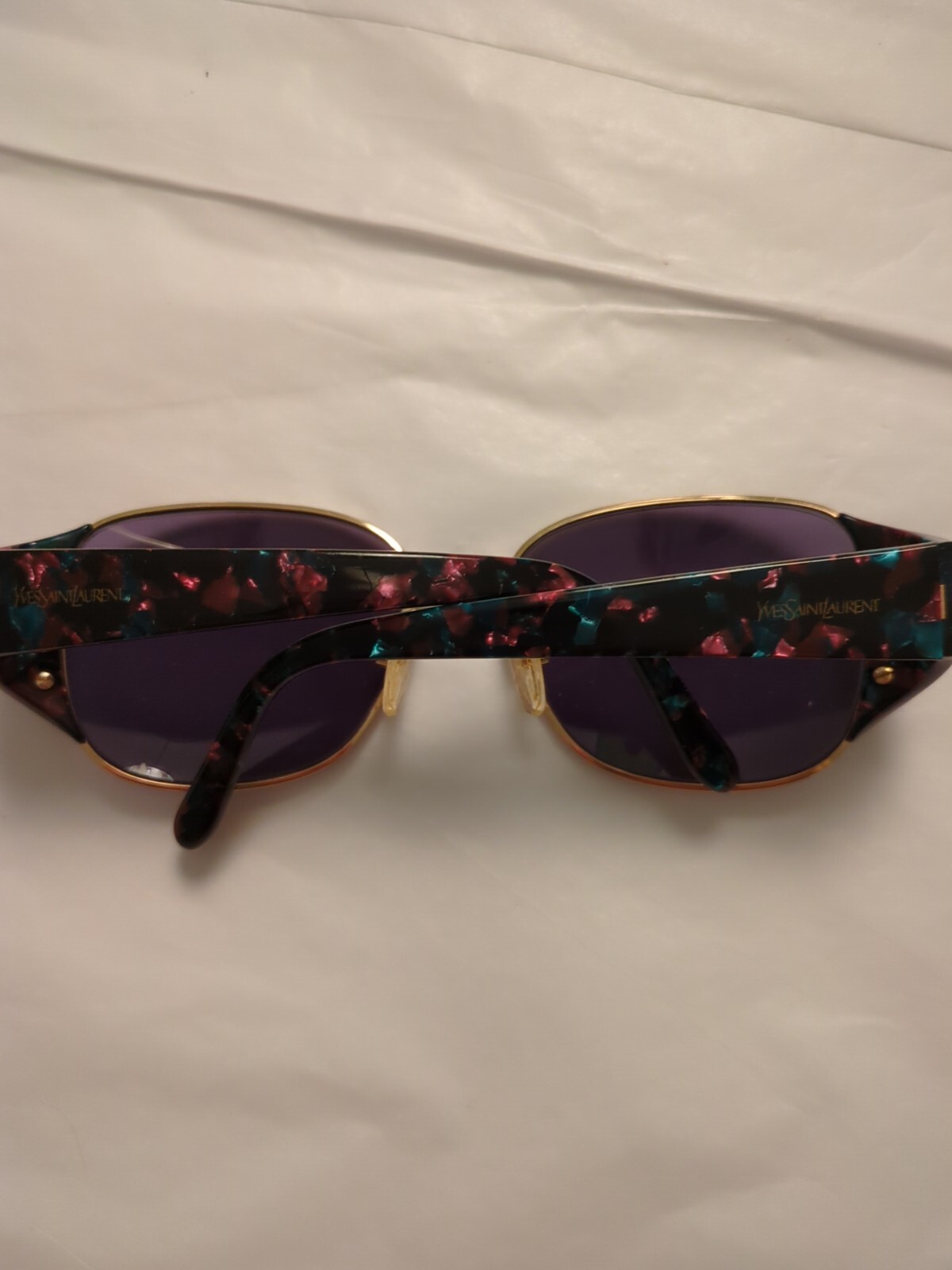 Occhiali da sole Yves Saint Laurent vintage made in Italy tartaruga