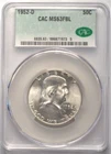 1952-D Franklin Half Dollar CACG Certified MS63 FBL
