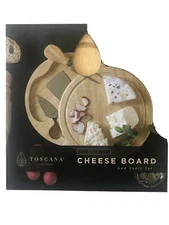 TOSCANA Brie 7 Inch Cheese Board Tools Elan Waiter with Tool Set BB1