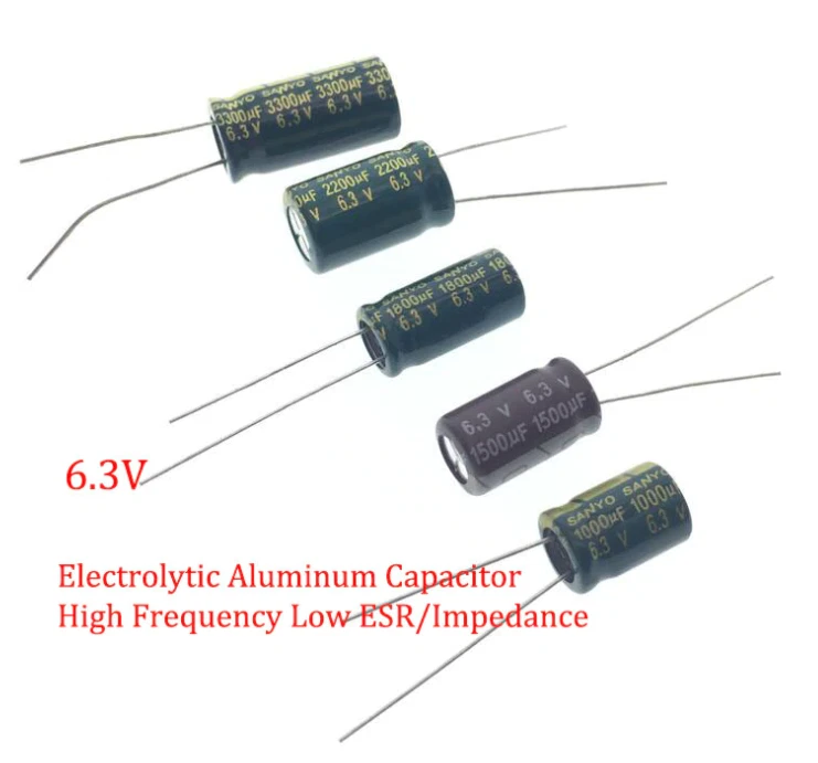 2x Condensatori Elettrolitici 6.3V 1500uF Nichicon - 8x20mm, Componenti Audio