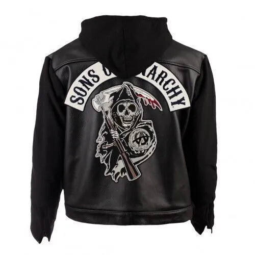 Sons of Anarchy Jax Teller Redwood Original Leather Hooded Jacket