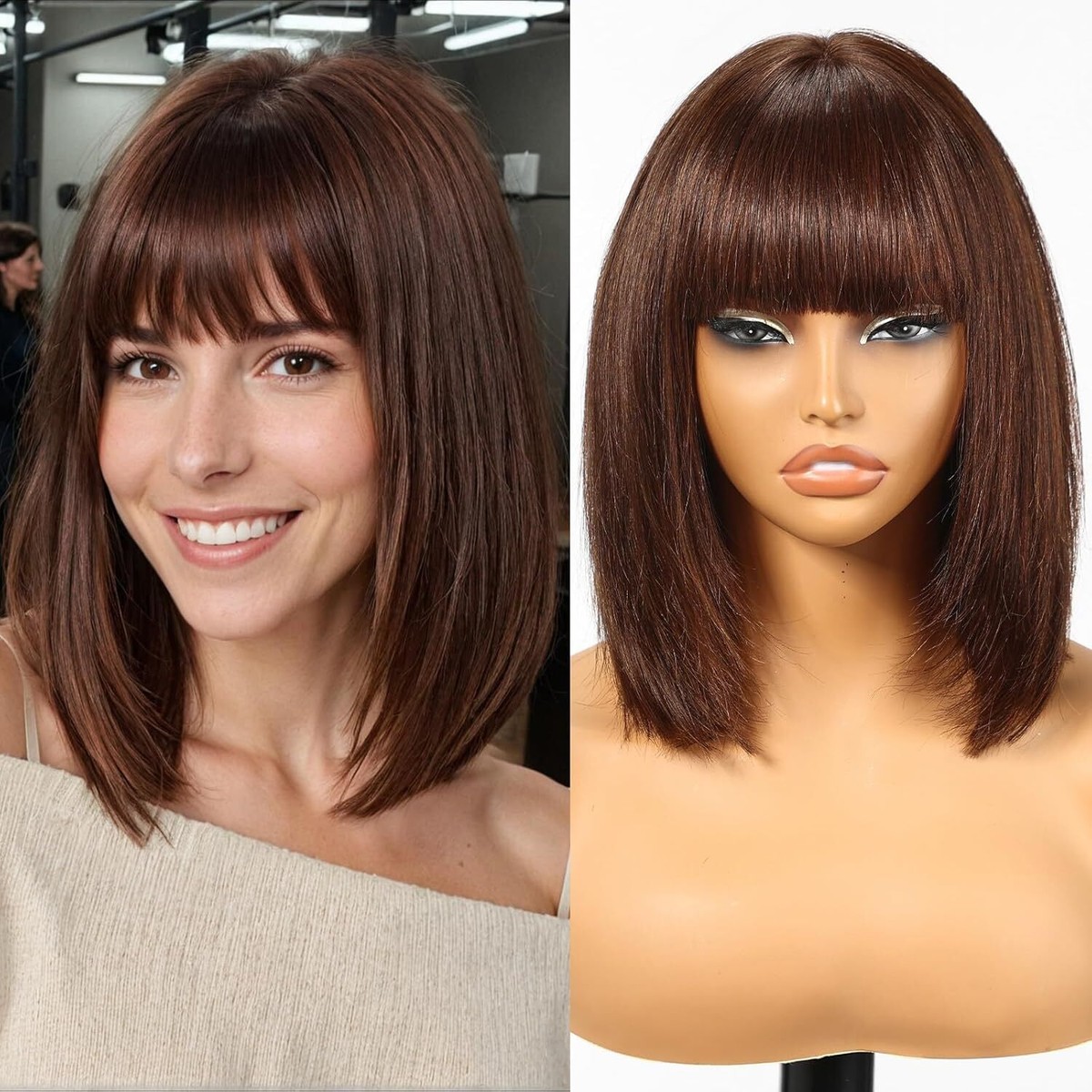 Bob Human Hair Wigs May Be Properly Cleaned By LUVME HAIR 10 Inch