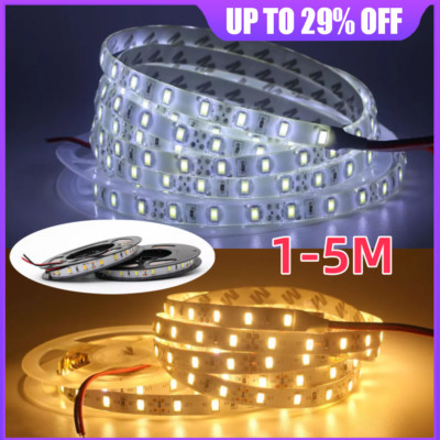 12V LED Strip Waterproof Lights Flexible Tape Self Adhesive Band ...