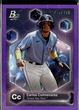 2022 Bowman Platinum #PE-12 Carlos Colmenarez Precious Elements Purple #/250
