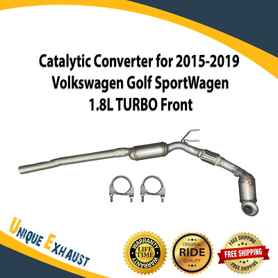 Catalytic Converter for 2015-2019 Volkswagen Golf SportWagen 1.8L TURBO Front
