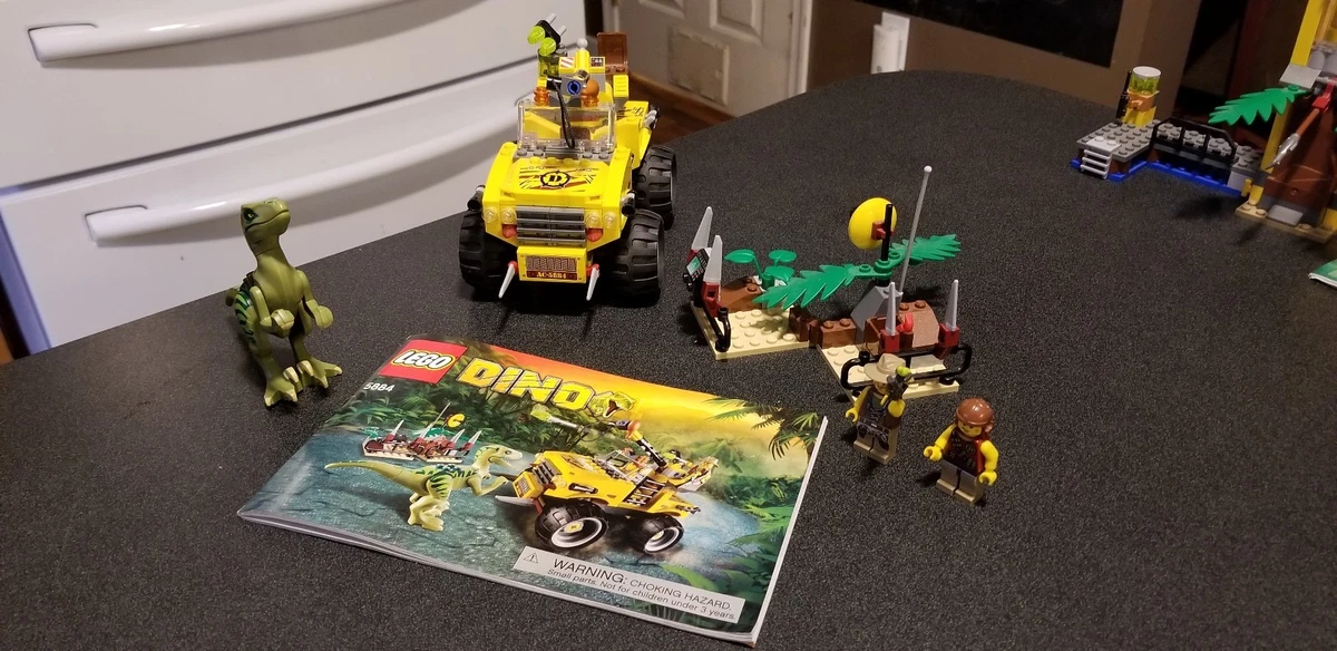Lego dino raptor chase sale