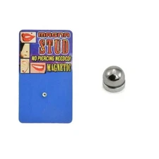 Fake Magnetic Nose Ring Lip Monroe Stud Ear Cartilage 4mm Steel Ball