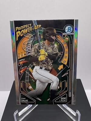 Ethan Salas Prospect Power Up Rookie 2024 Bowman Chrome Card #PP-11 Padres