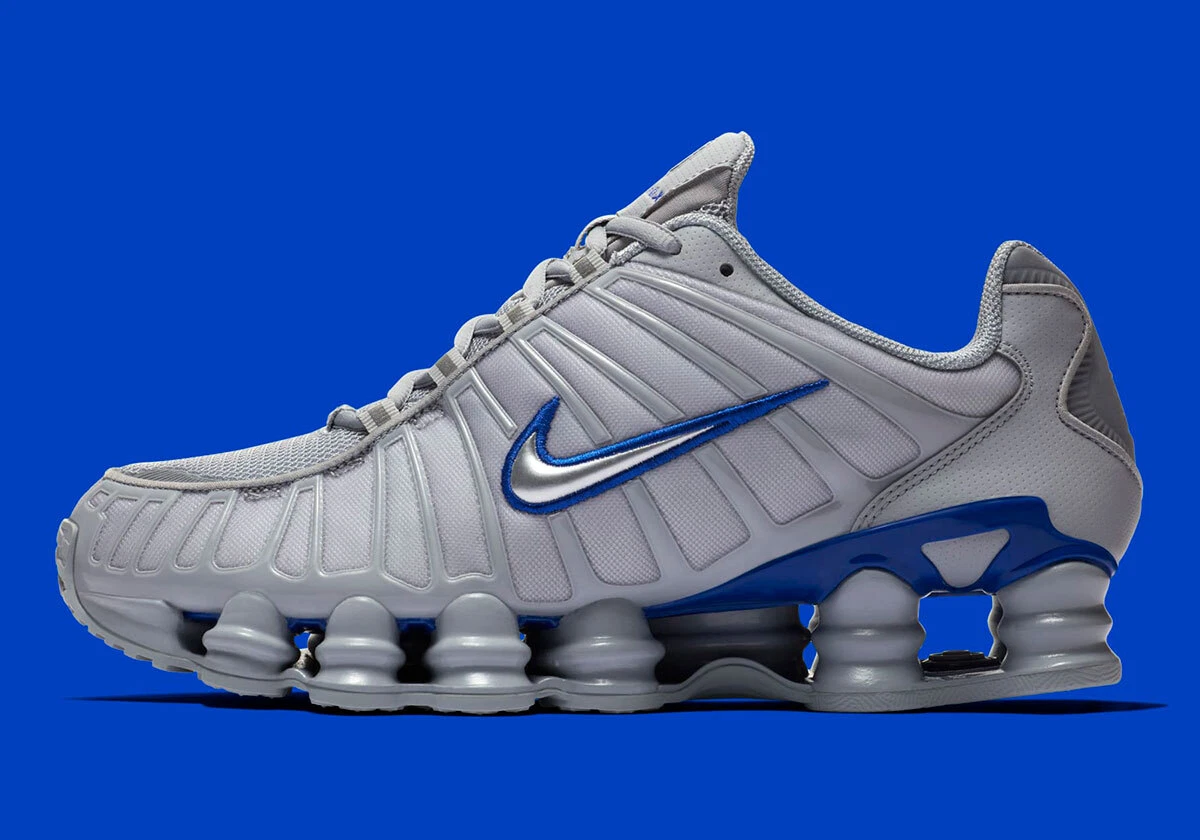 Nike Shox TL Wolf Grey Metallic Silver Racer Blue Total CN0151-001 Men's