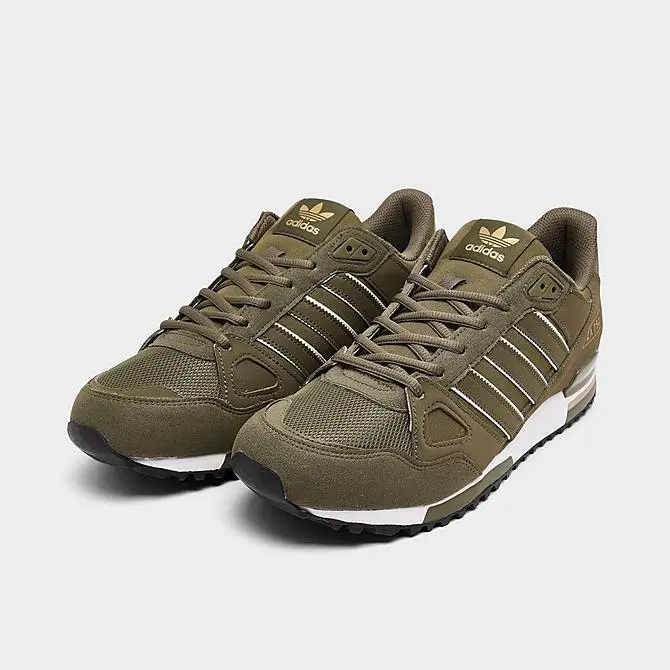 Mens adidas ZX 750 Olive Strata/Footwear White/Core Black IF4903 Shoes