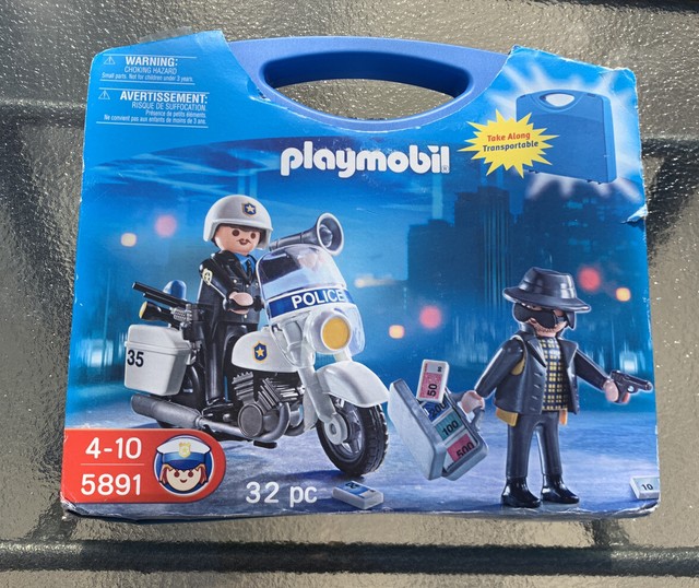 playmobil police motorcycle